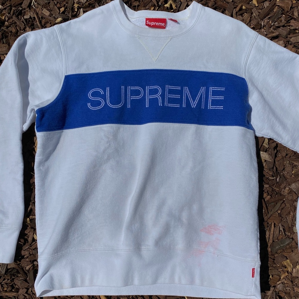 Supreme zig zag crewneck